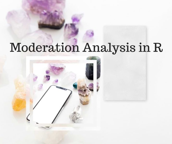 a demo of hierarchical, moderated, multiple regression analysis in R