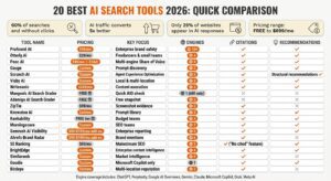 20 Best AI Search Visibility Tools (2026): Free & Paid, Ranked