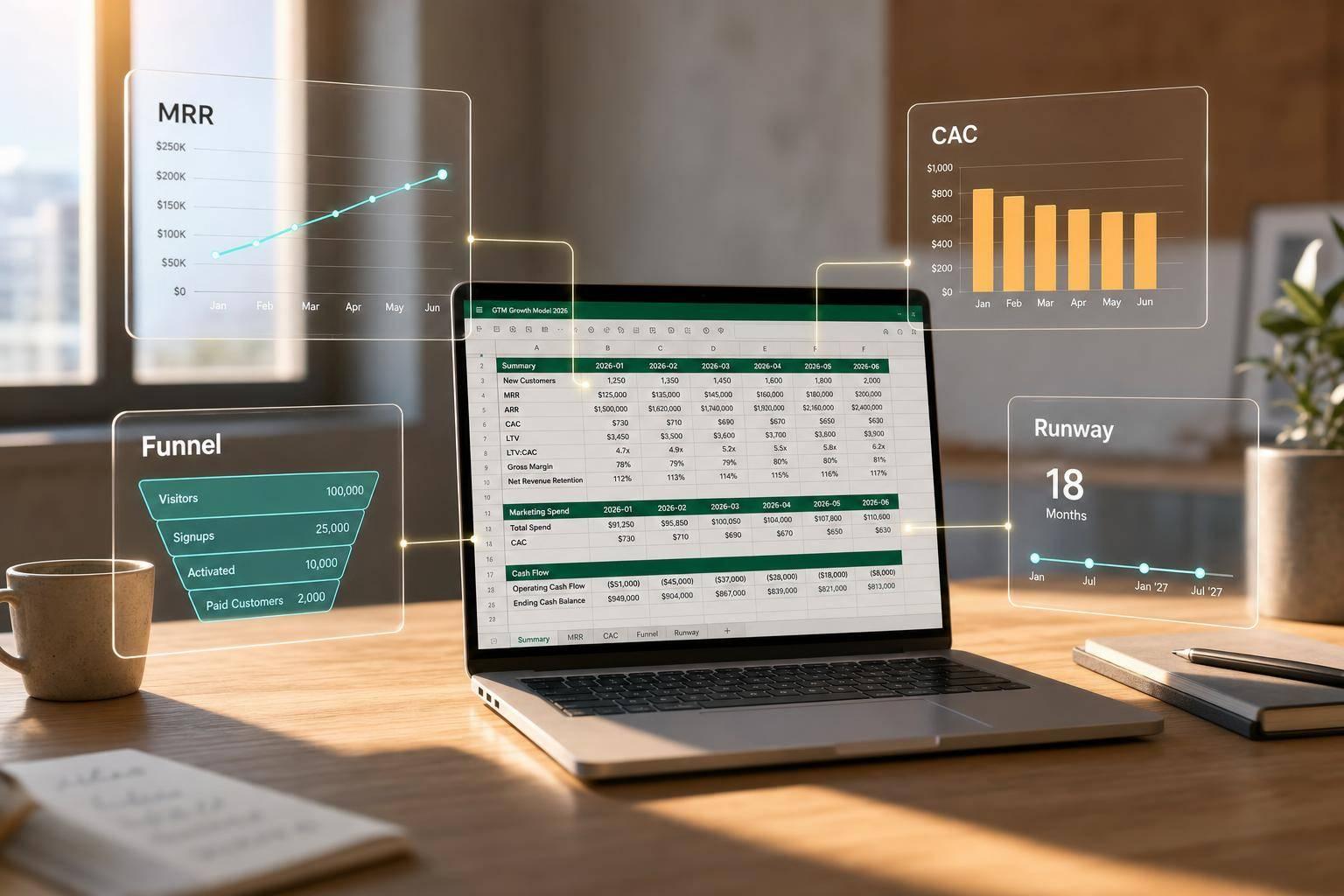 AI Spreadsheets for Startup Growth Modeling & GTM Math (2026)